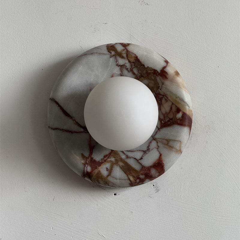 Westley Red Marble Indoor Wall Light