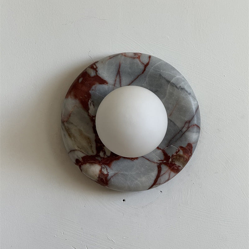 Westley Red Marble Indoor Wall Light