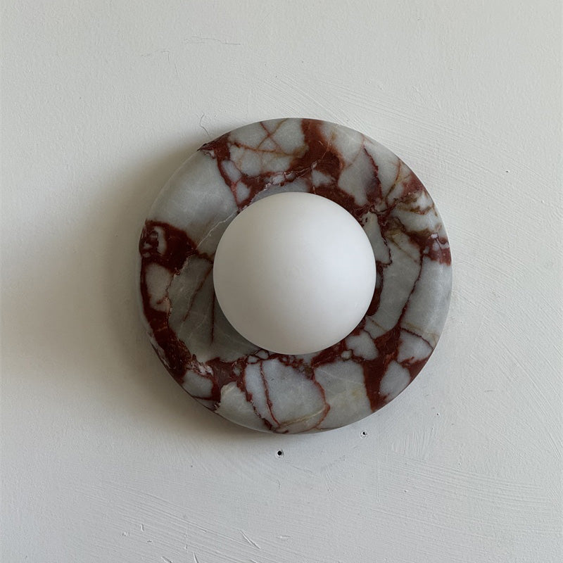 Westley Red Marble Indoor Wall Light