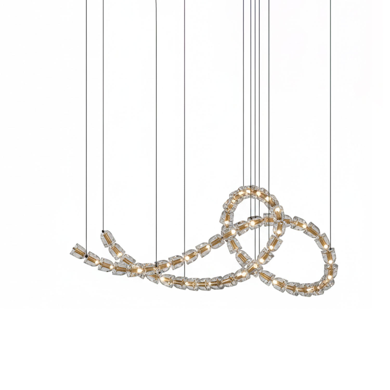 Nexus Gold Crystal Chandelier