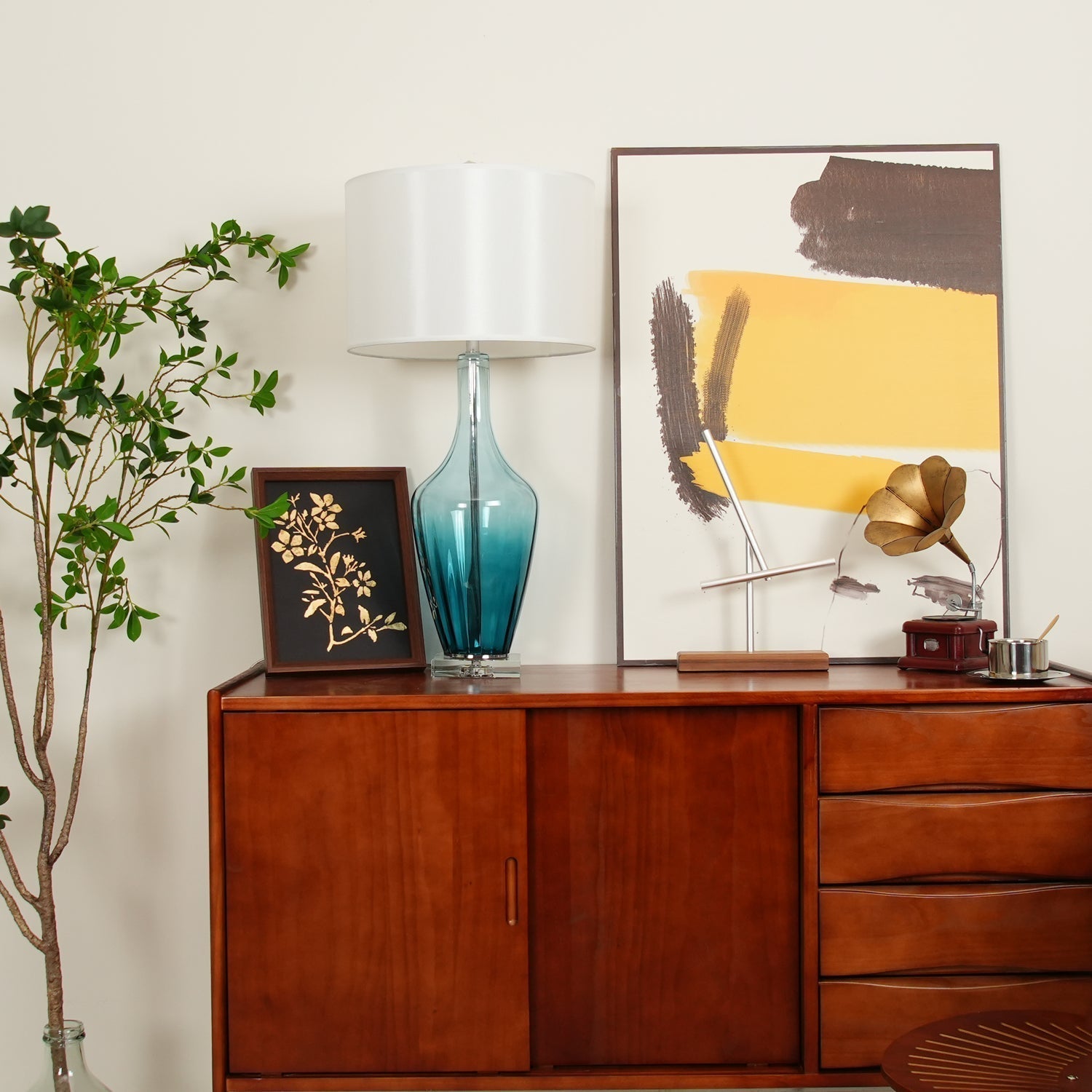 Syphae Glass Table Lamp