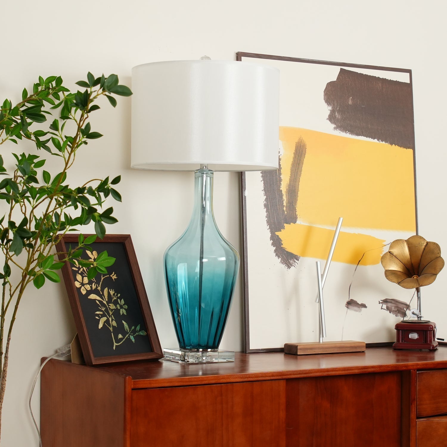 Syphae Glass Table Lamp