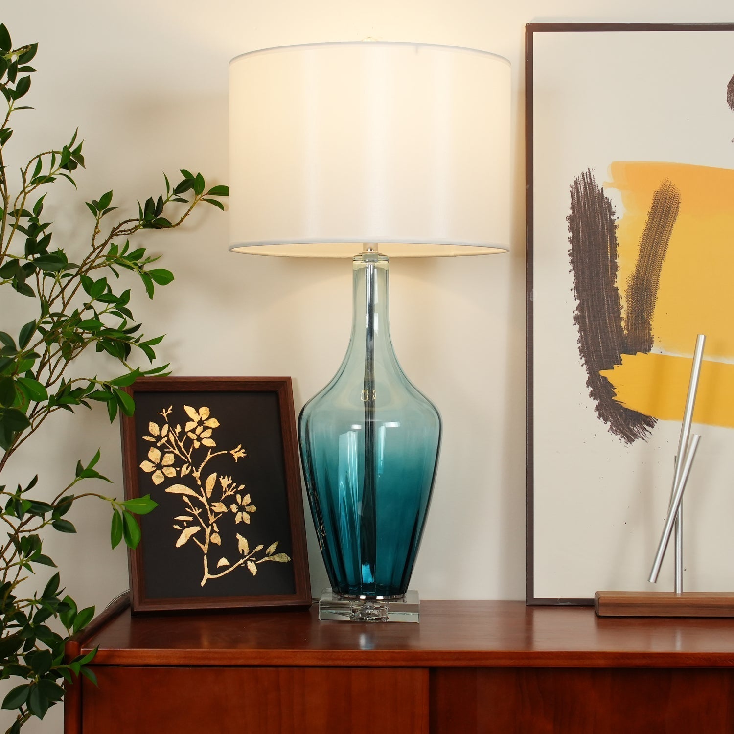 Syphae Glass Table Lamp