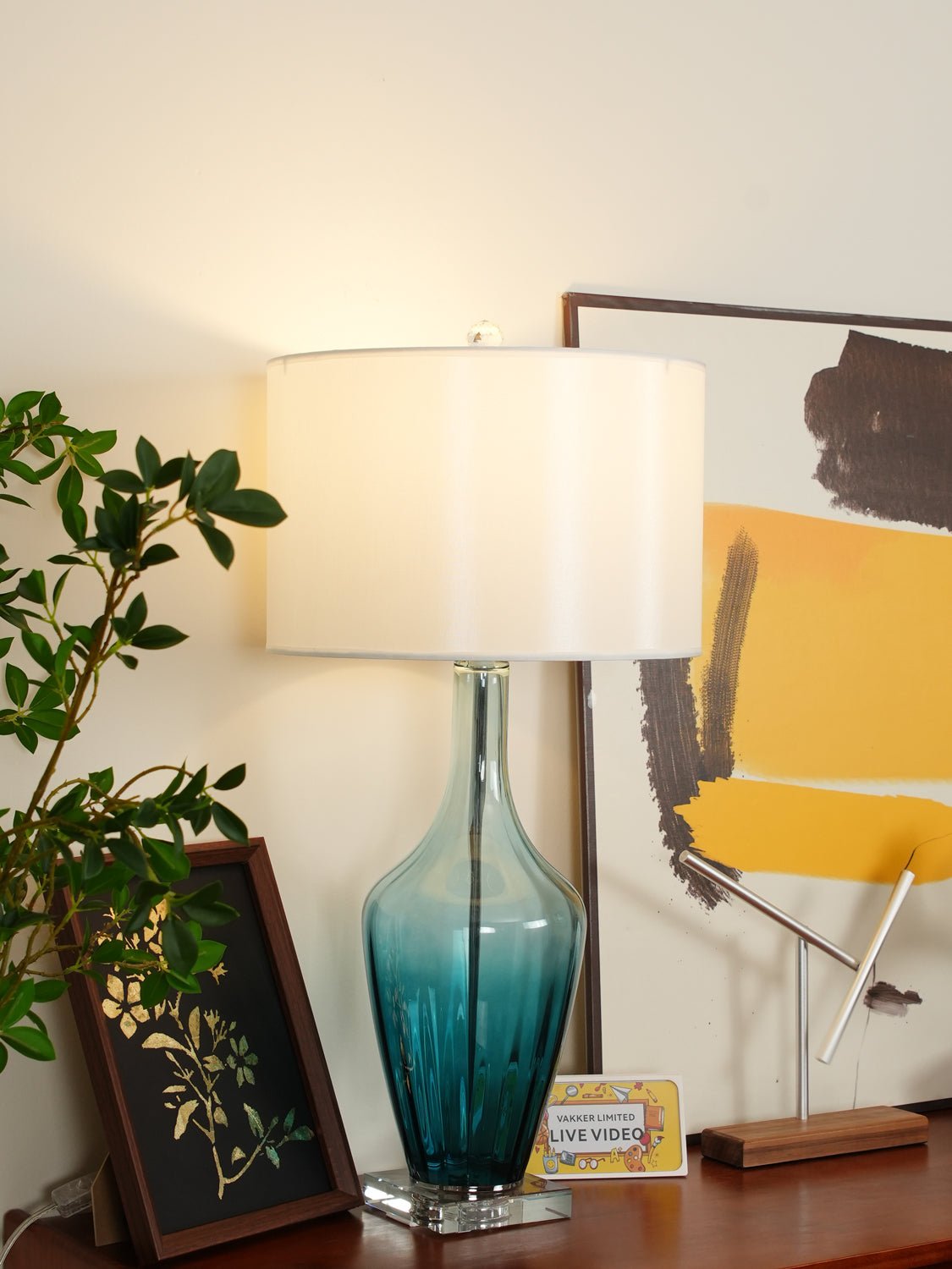 Syphae Glass Table Lamp