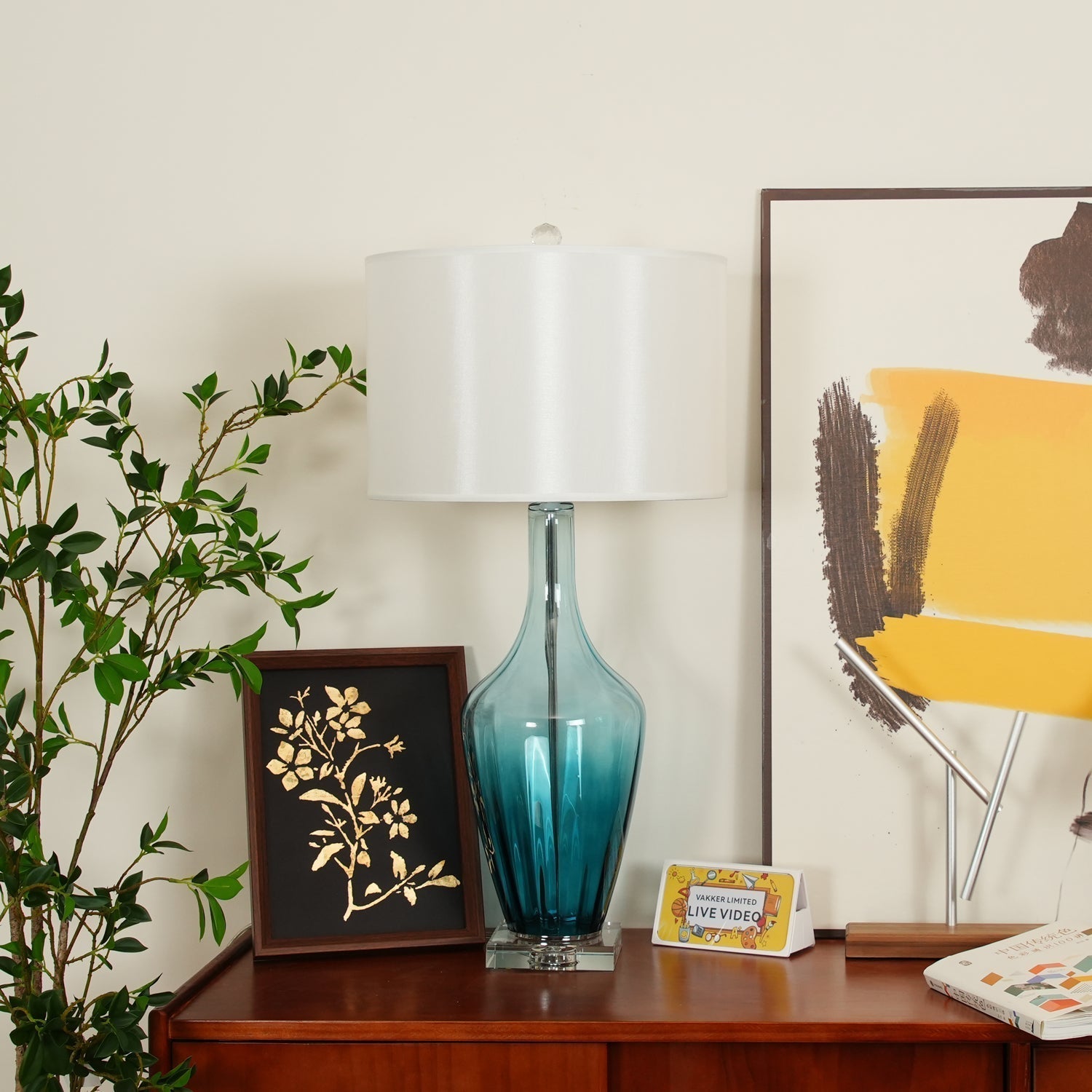 Syphae Glass Table Lamp