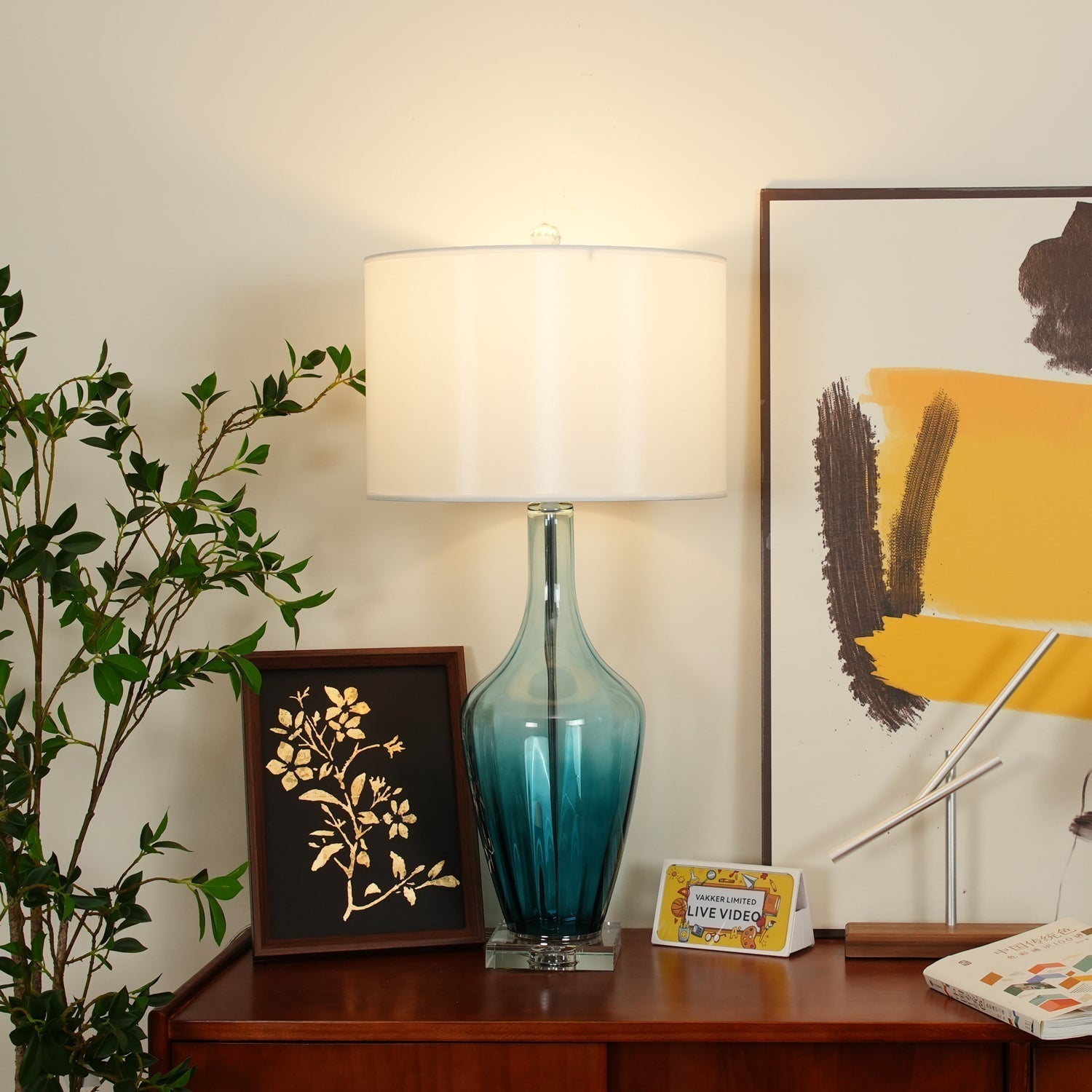 Syphae Glass Table Lamp