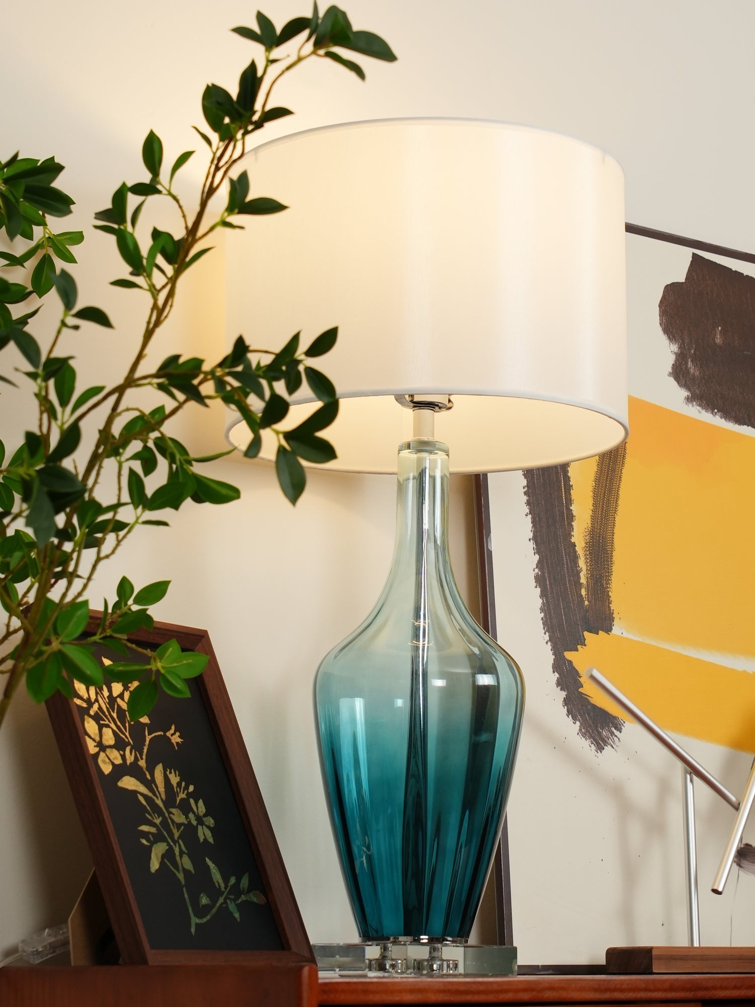 Syphae Glass Table Lamp
