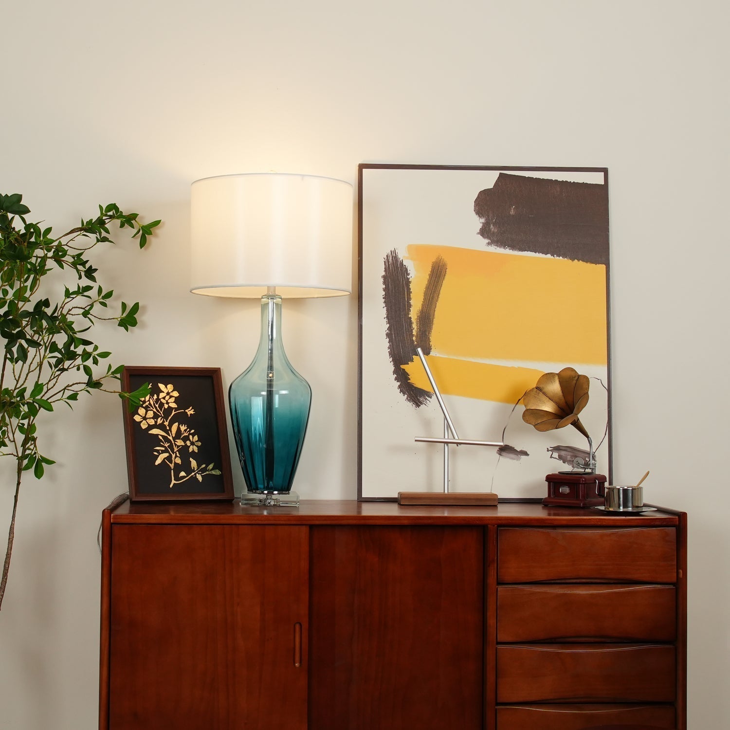 Syphae Glass Table Lamp