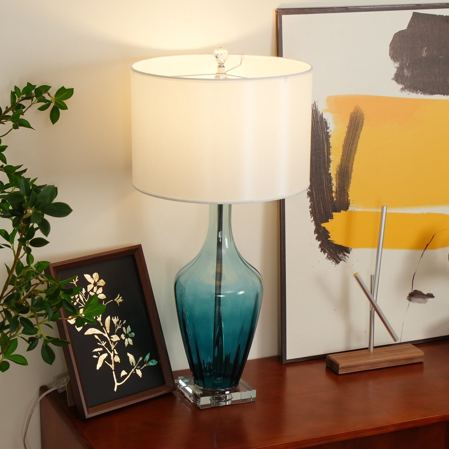 Syphae Glass Table Lamp