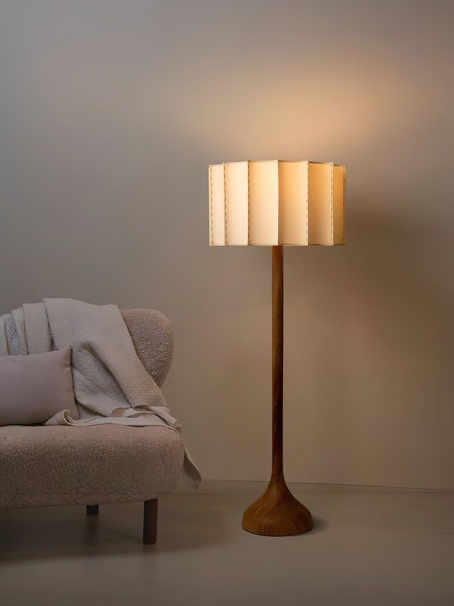 Bexi Minimalist Wood Floor Lamp