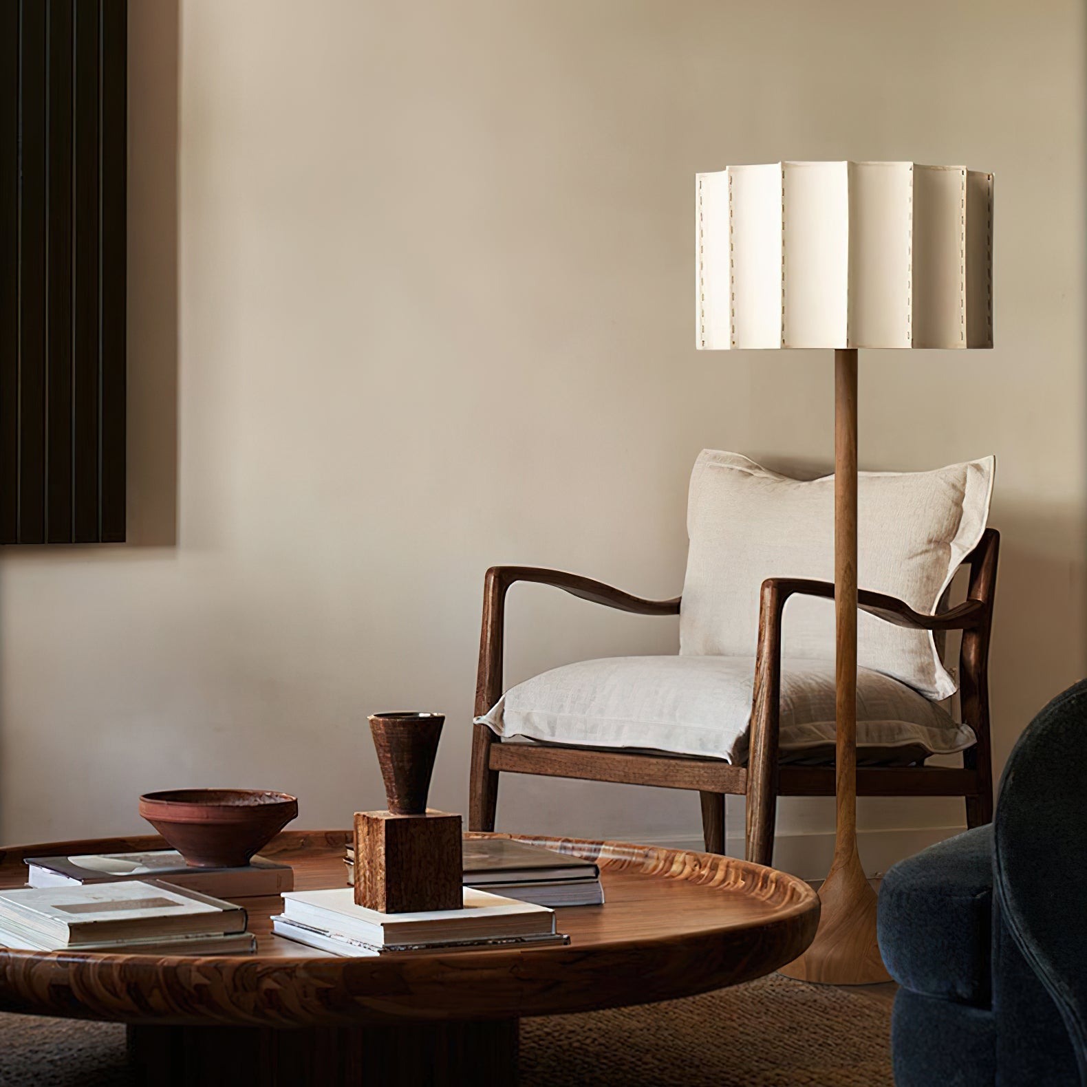 Bexi Minimalist Wood Floor Lamp