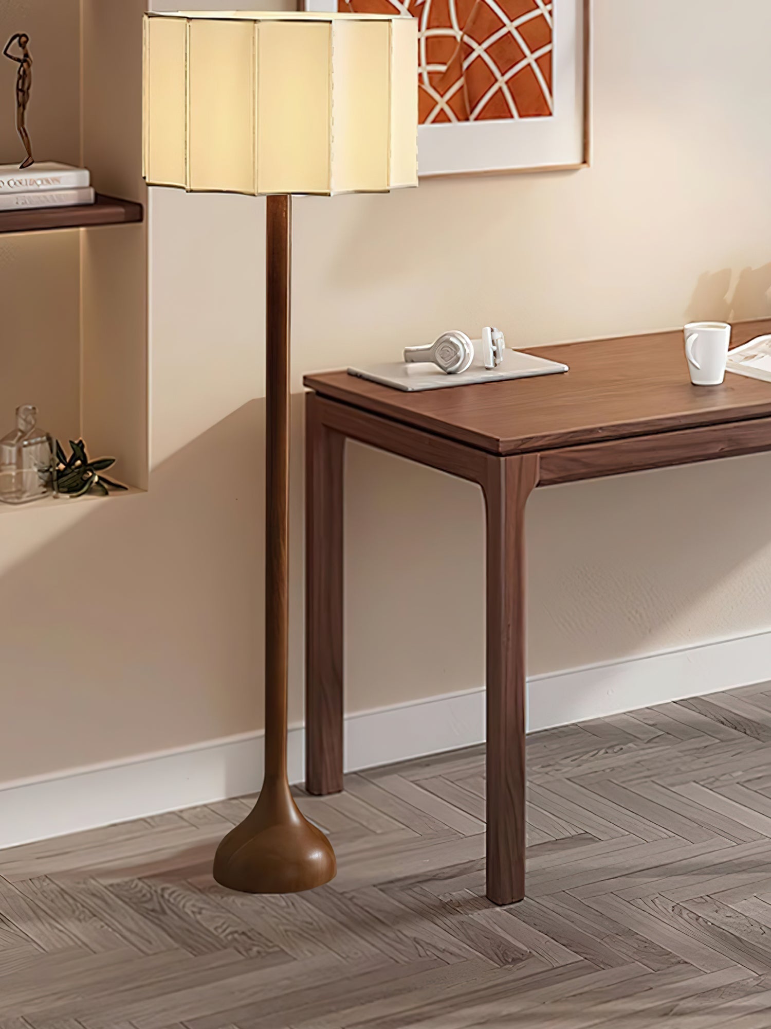 Bexi Minimalist Wood Floor Lamp