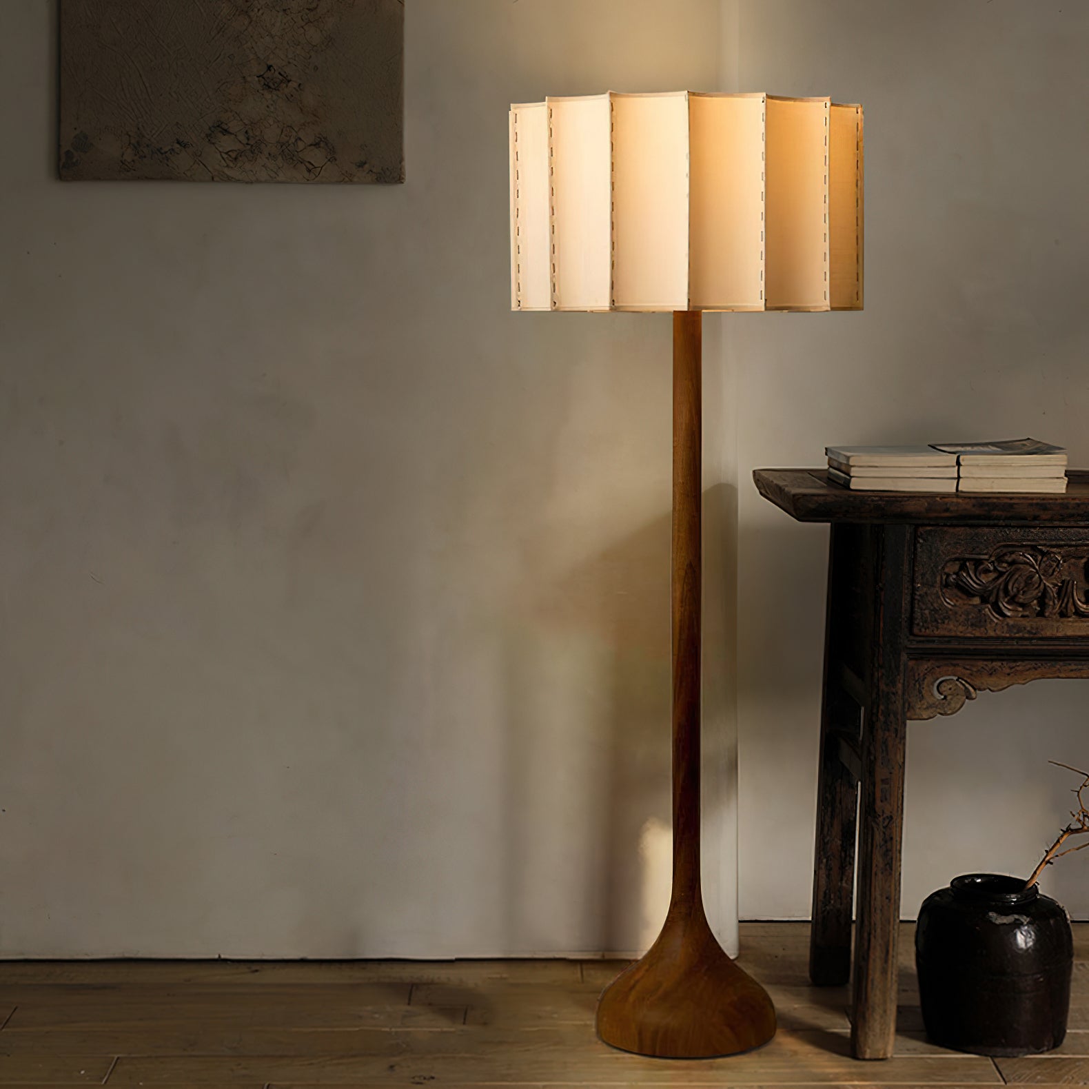 Bexi Minimalist Wood Floor Lamp
