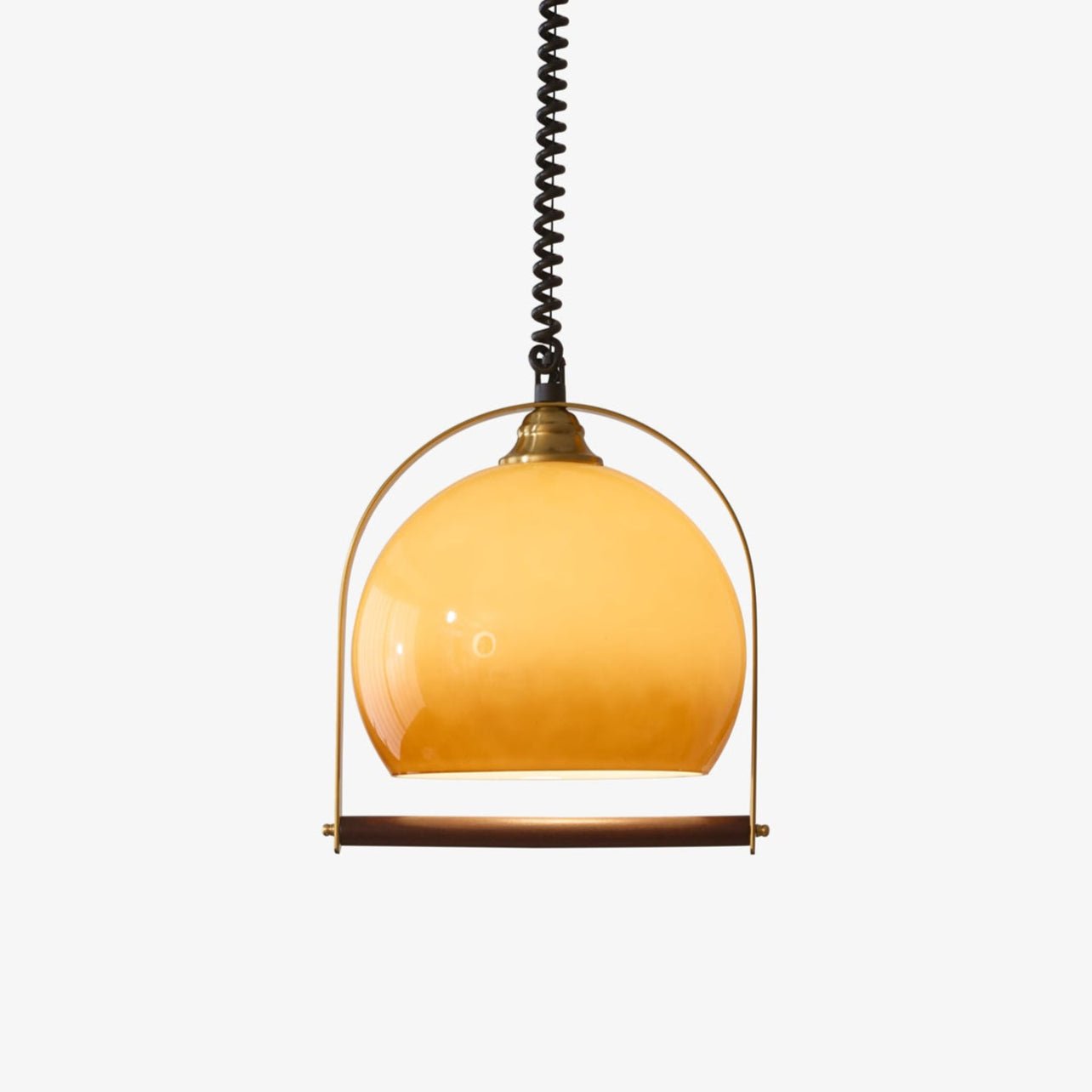 Halcyon Modern Minimalist Arch Wood Pendant Light