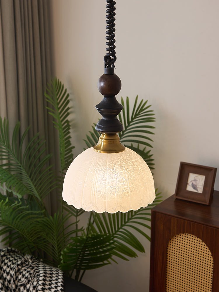 Halcyon Modern Minimalist Arch Wood Pendant Light