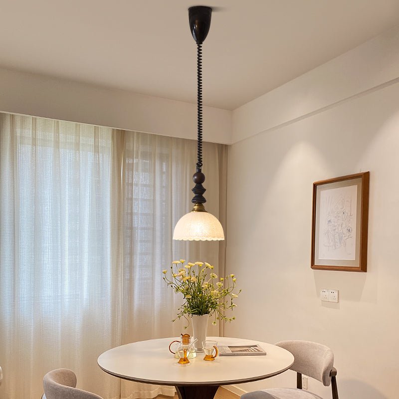 Halcyon Modern Minimalist Arch Wood Pendant Light
