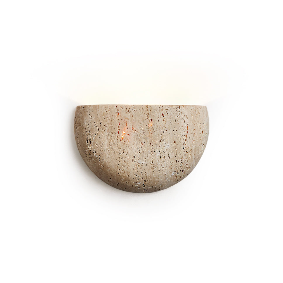 Cuvenarae Modern Minimalist Moon Travertine Wall Lamp