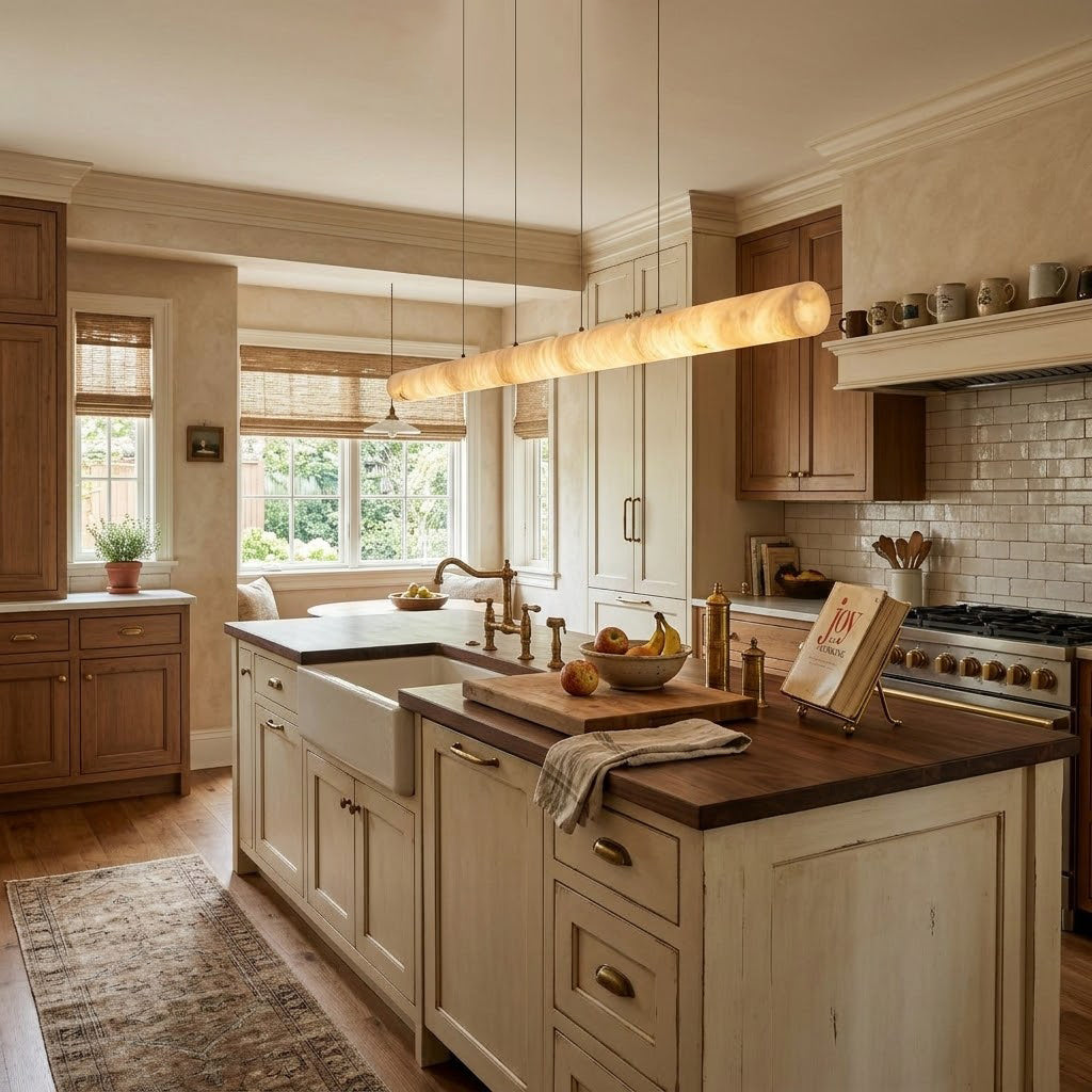 Wrenmere Linear Alabaster Chandelier