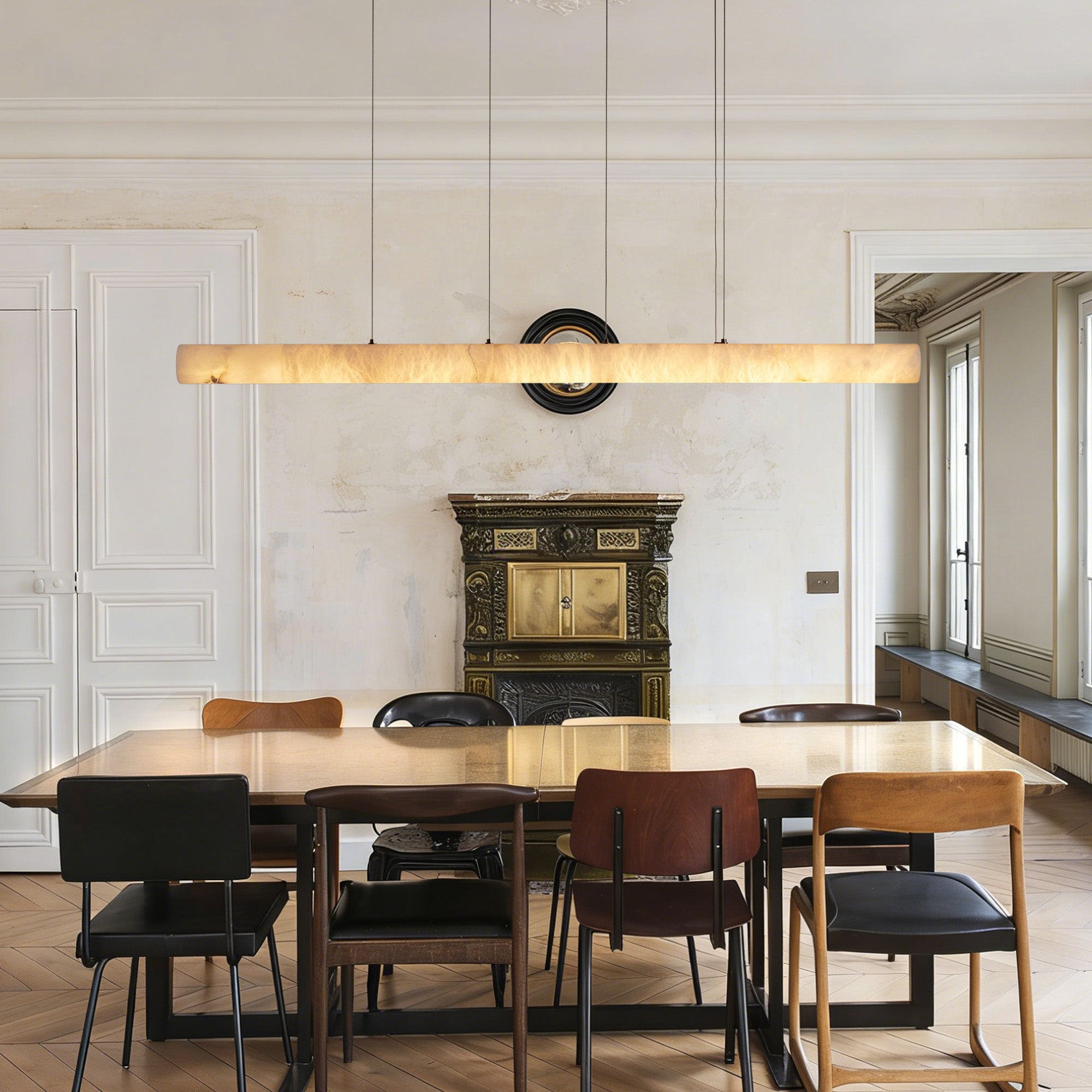 Wrenmere Linear Alabaster Chandelier