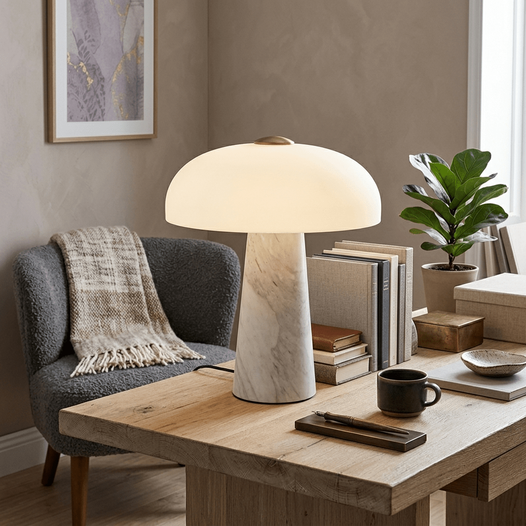 Marbra Haloire Marble Table Lamp