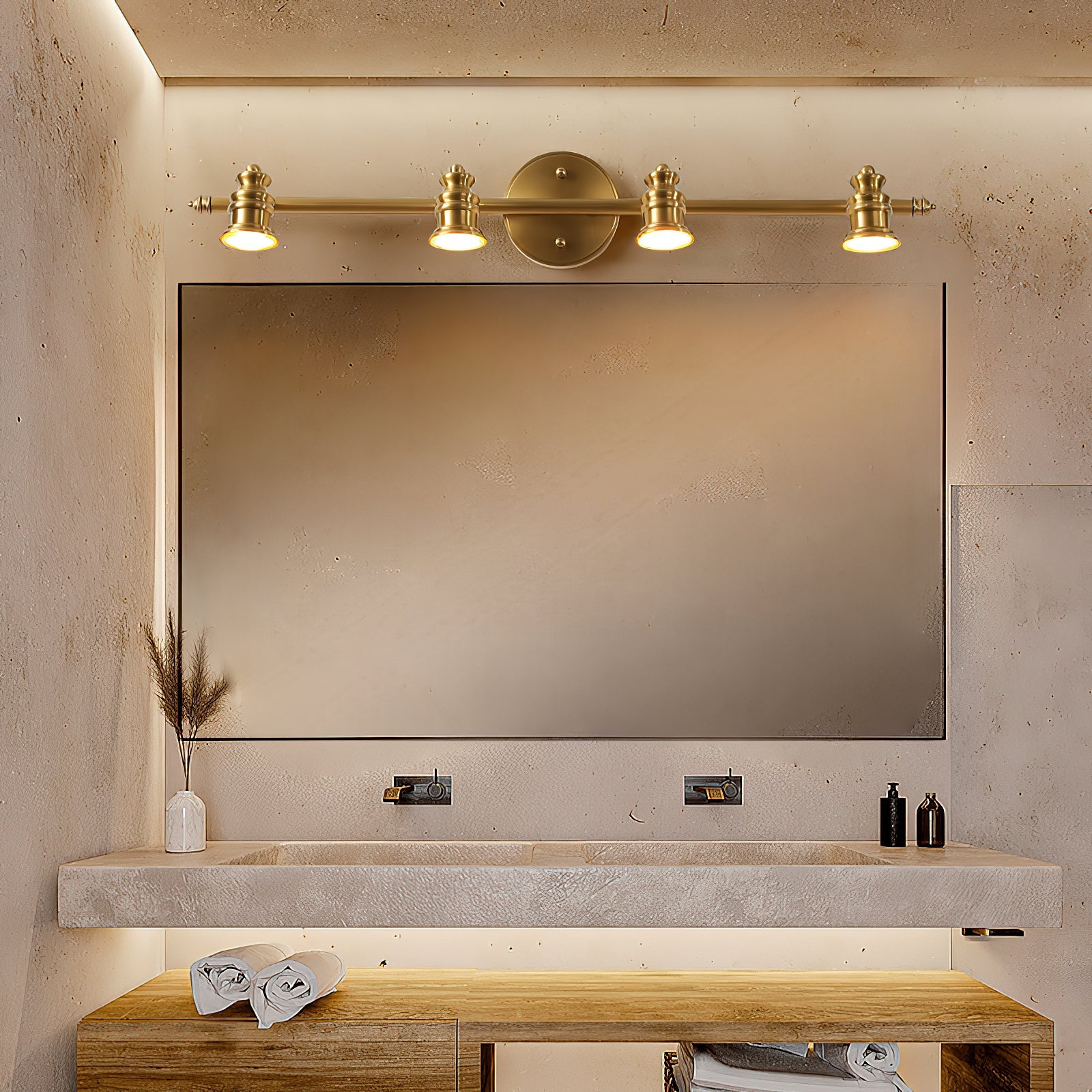 Fairley Brass Indoor Wall Light