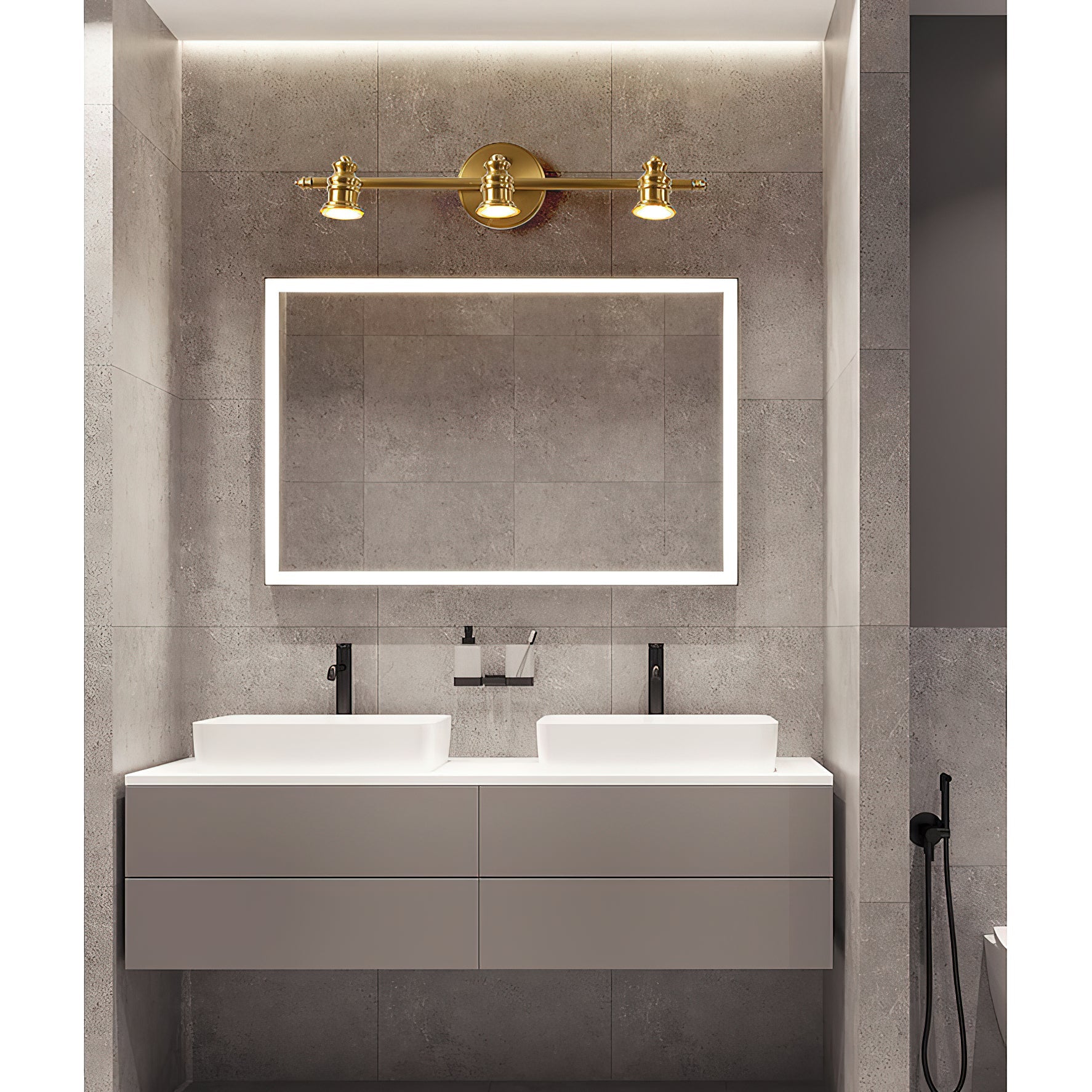 Fairley Brass Indoor Wall Light