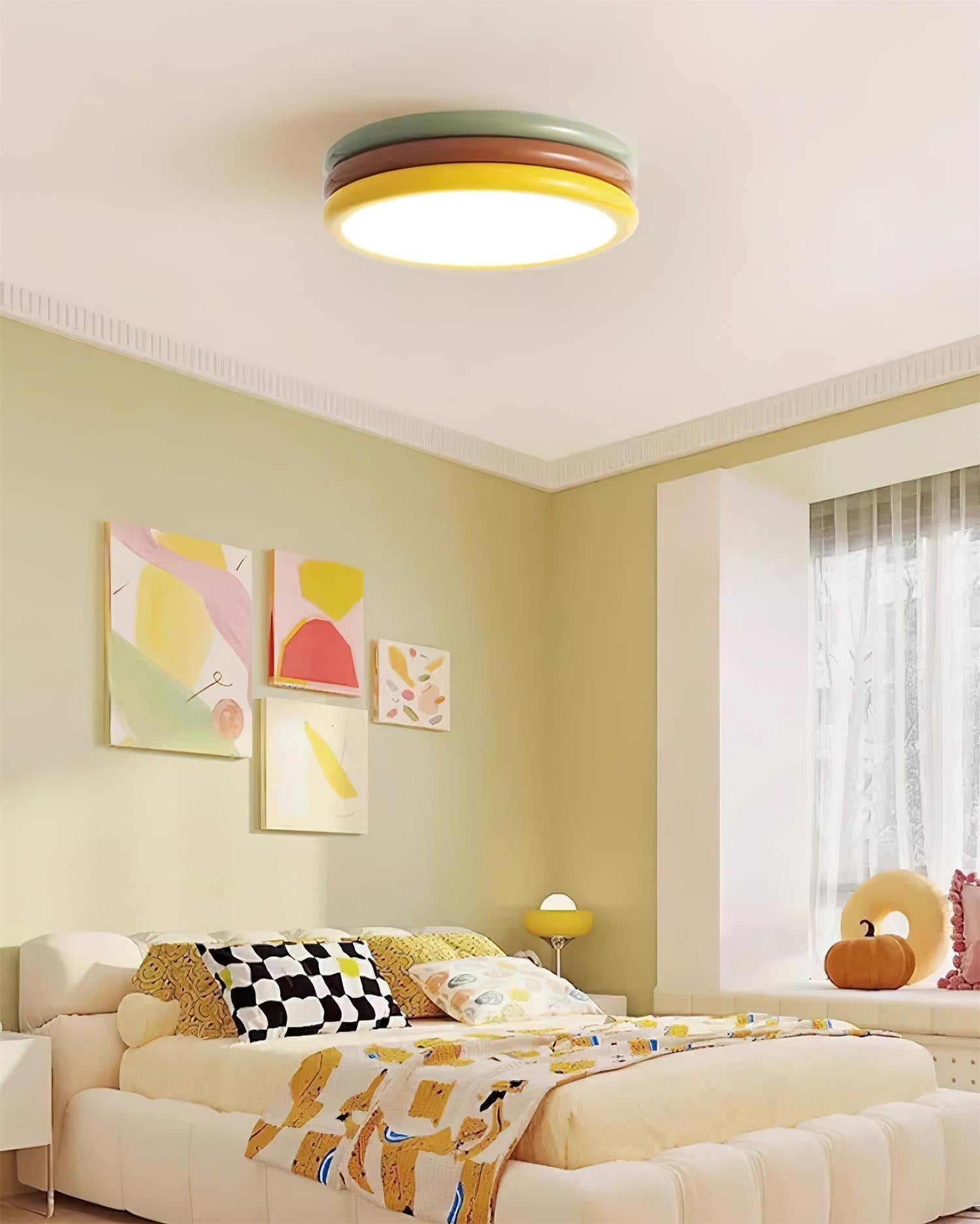 Dunoir Unique Art Color Stack Ceiling Lamp