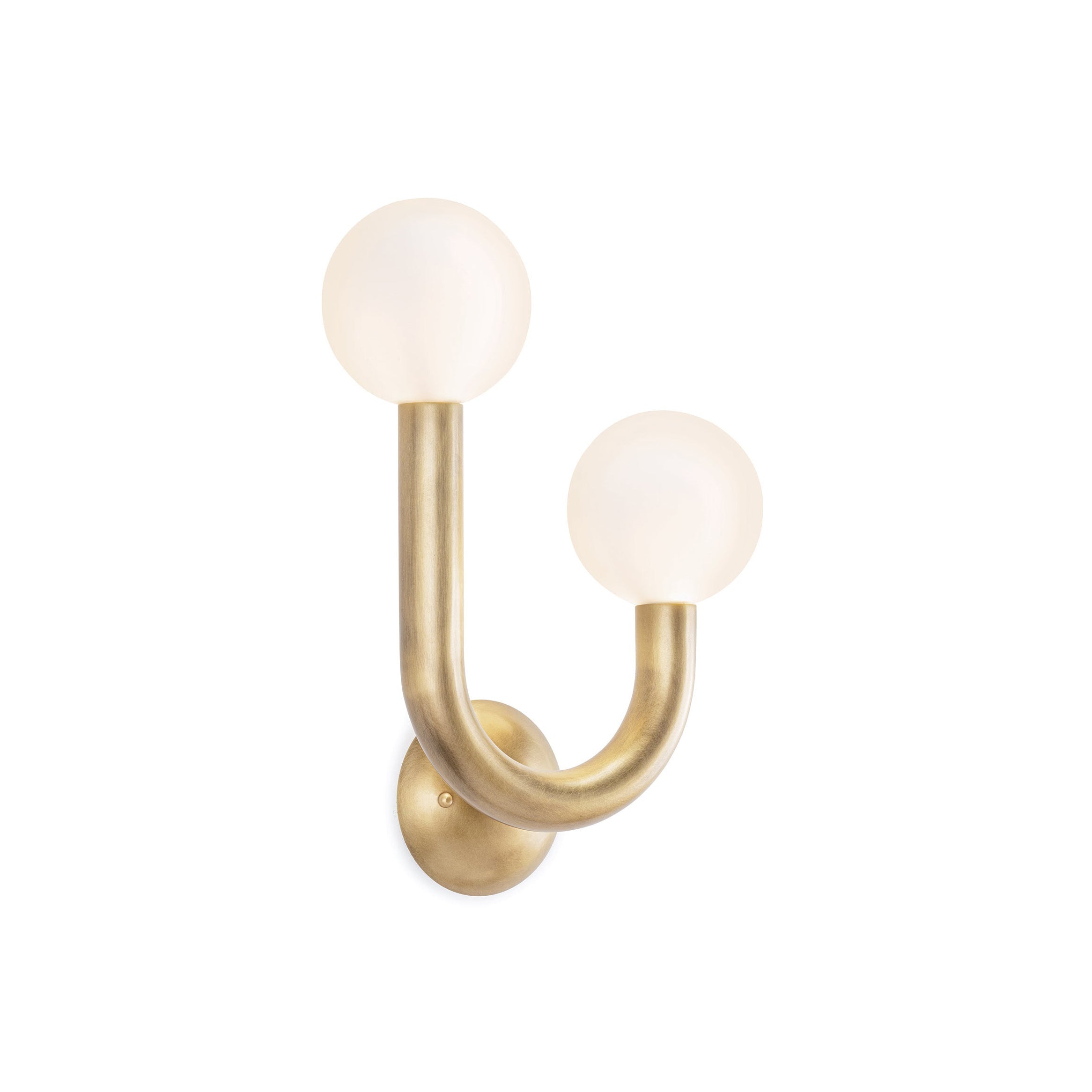 Zoshaos Modern Minimalist Happy Brass Glass Wall Lamp