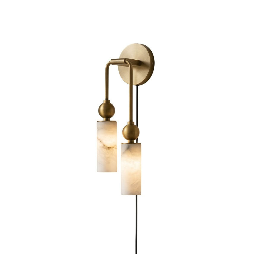 Eiraina Alabaster Plug-in Wall Sconce