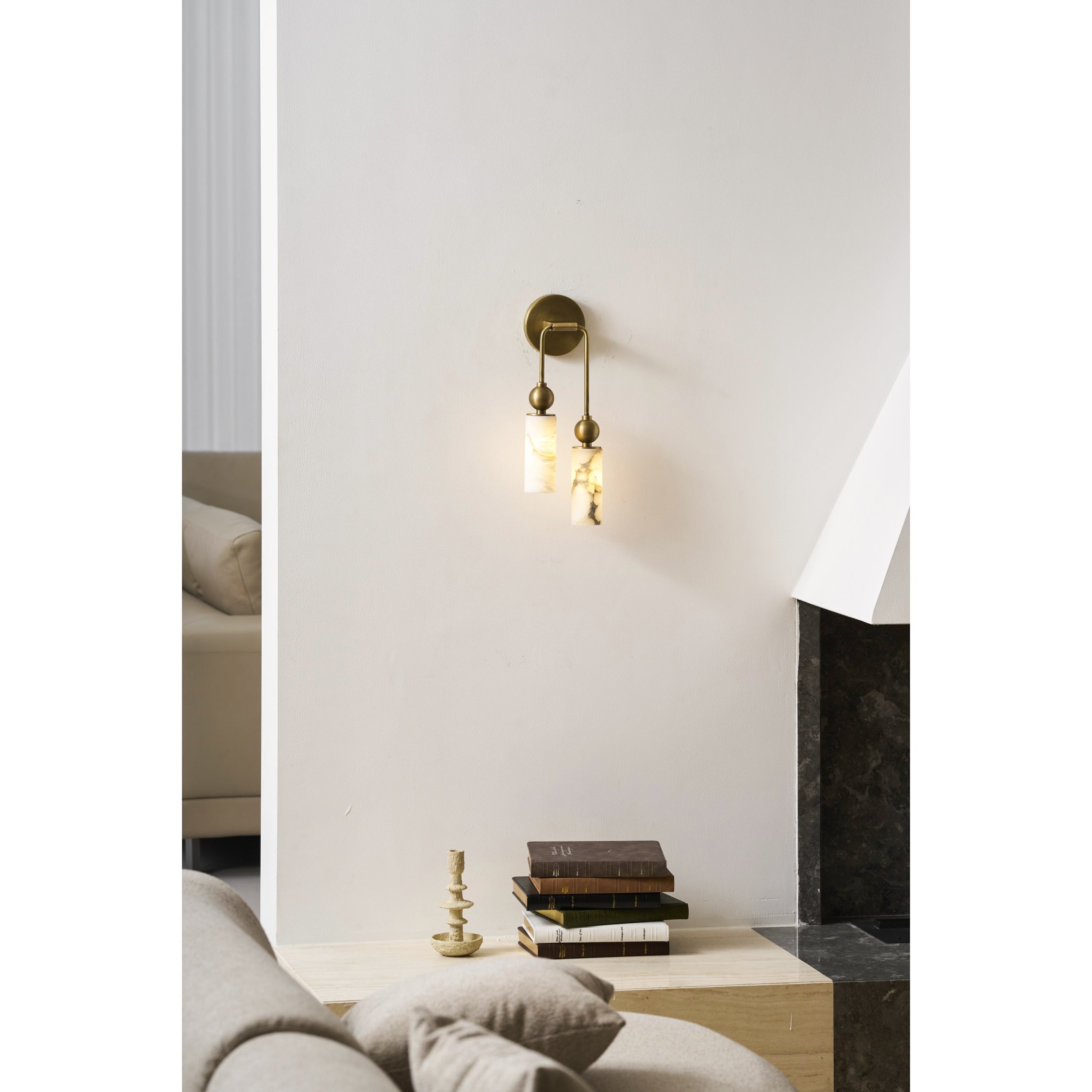 Glenwick Alabaster Indoor Wall Light