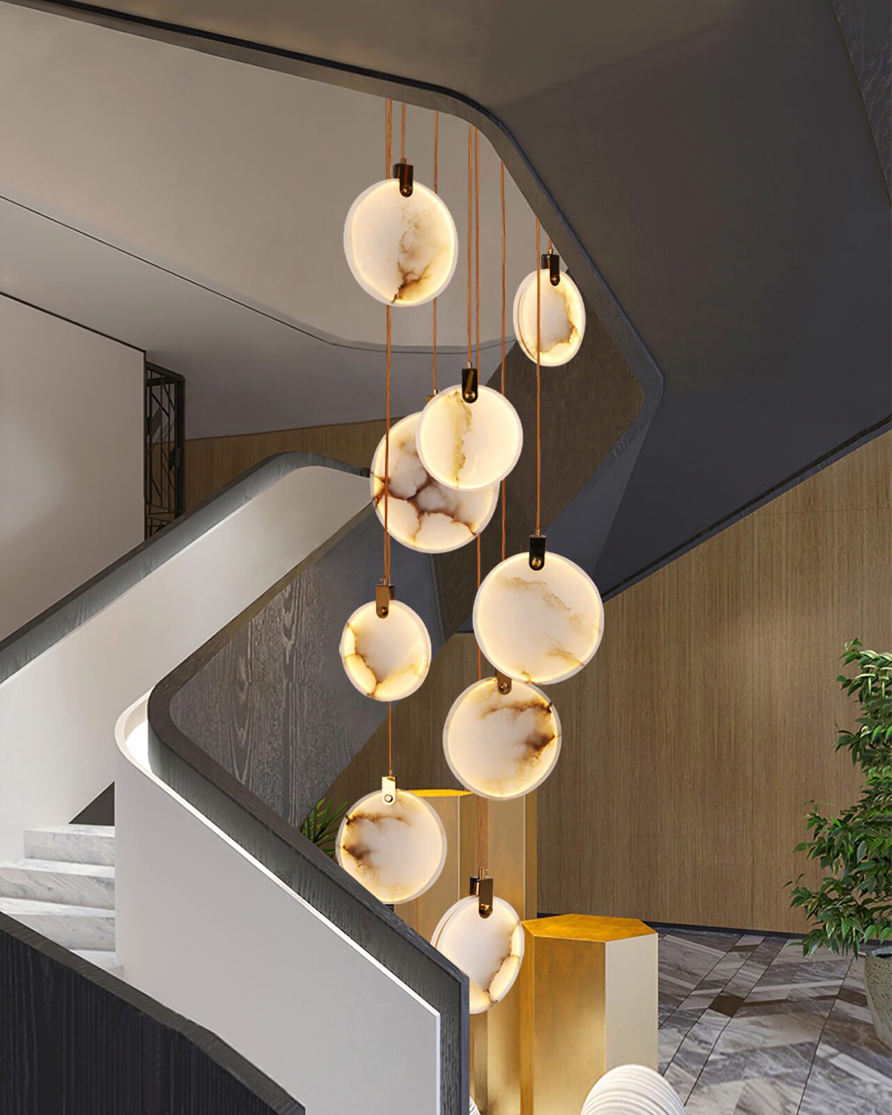 Lynore Alabaster Pendant Light