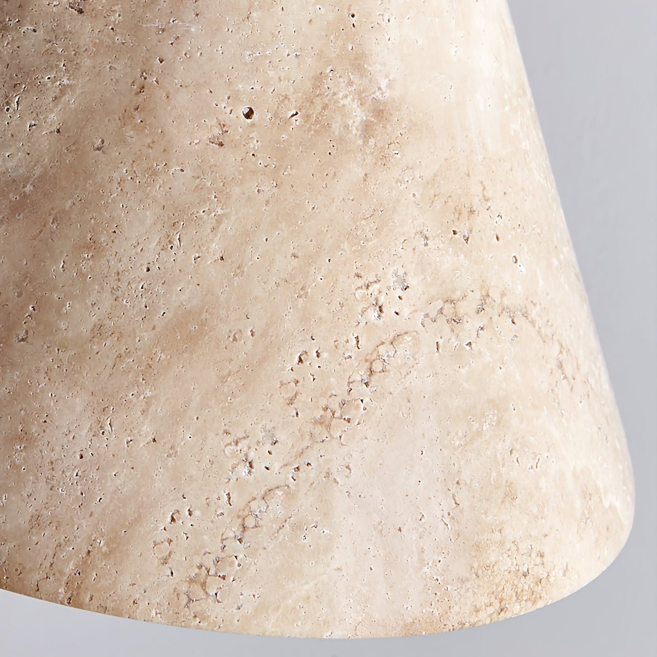 Aklan Dome Shade Travertine Pendant Light
