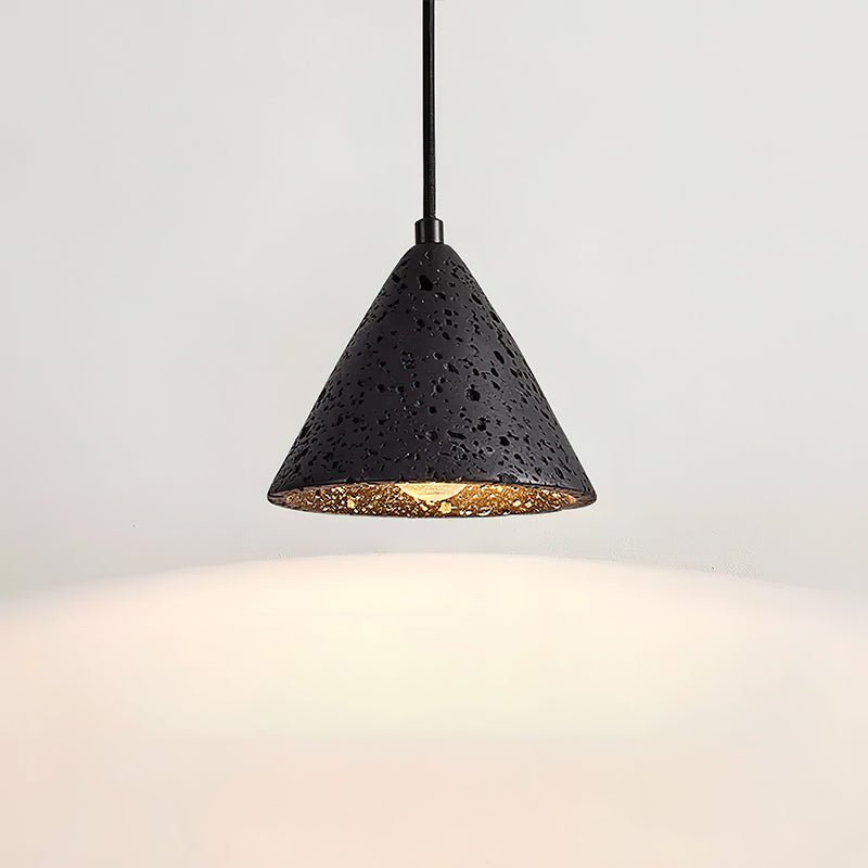 Aklan Dome Shade Travertine Pendant Light
