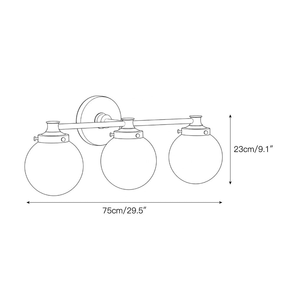 Fioraridge Glass Ball Indoor Wall Light