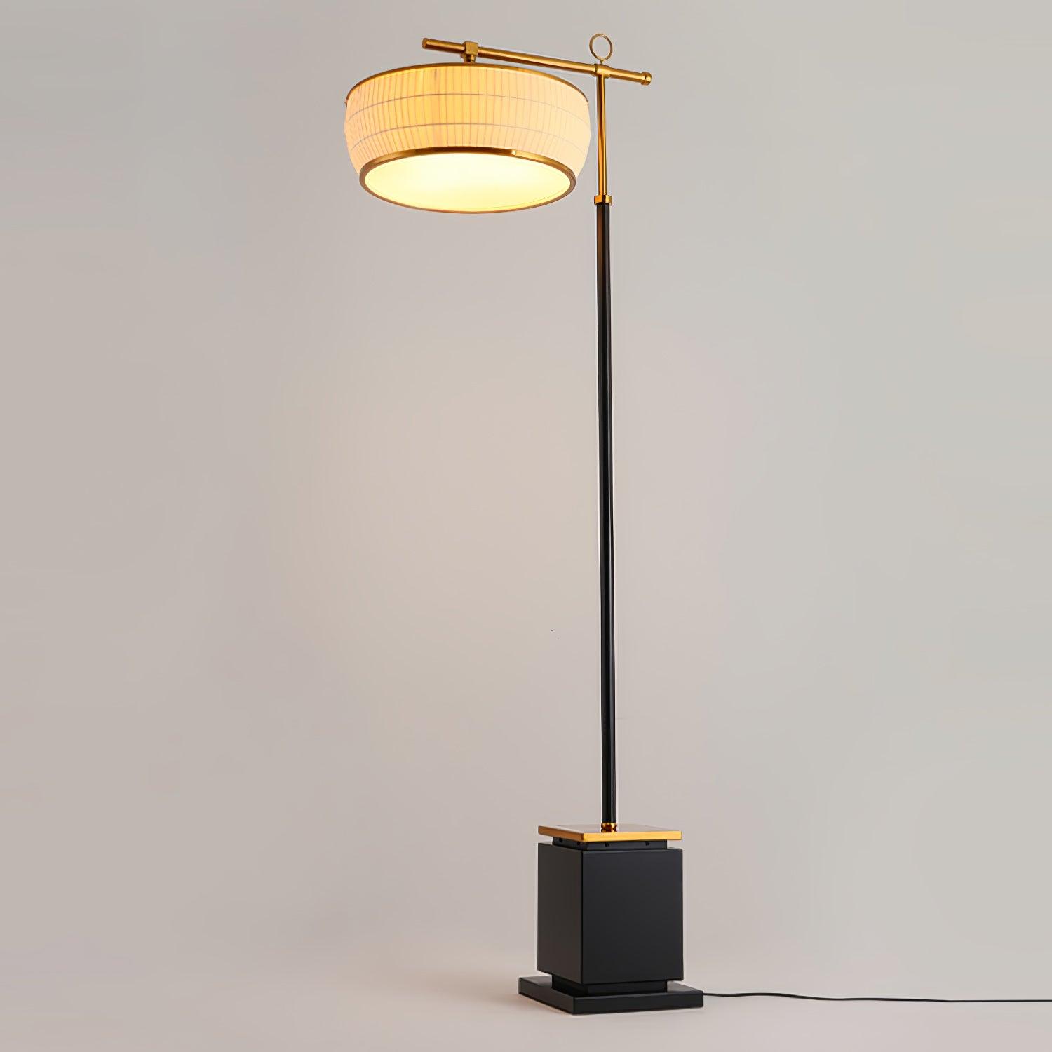 Kenneth Modern Fabric Floor Lamp - Neutral Decor