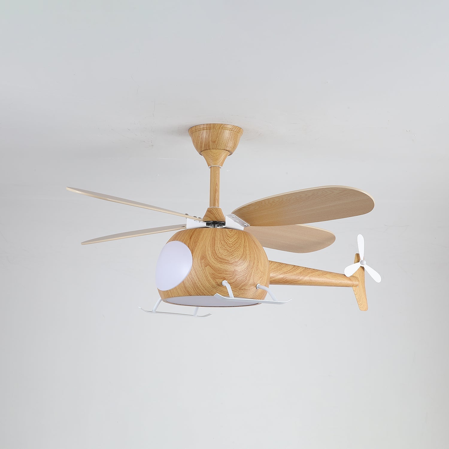 Aviara Modern Wood Ceiling Fan Light - Neutral Decor