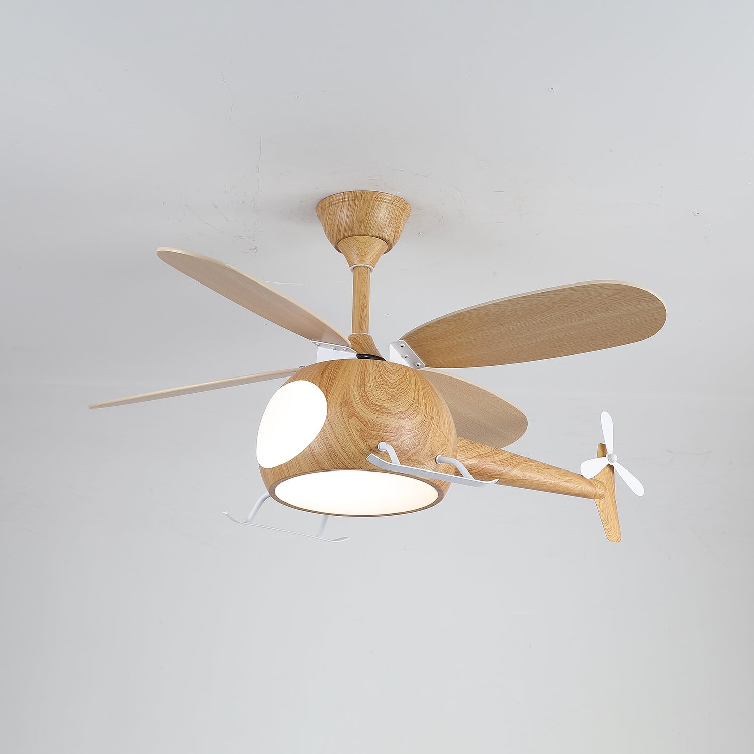 Aviara Modern Wood Ceiling Fan Light - Neutral Decor