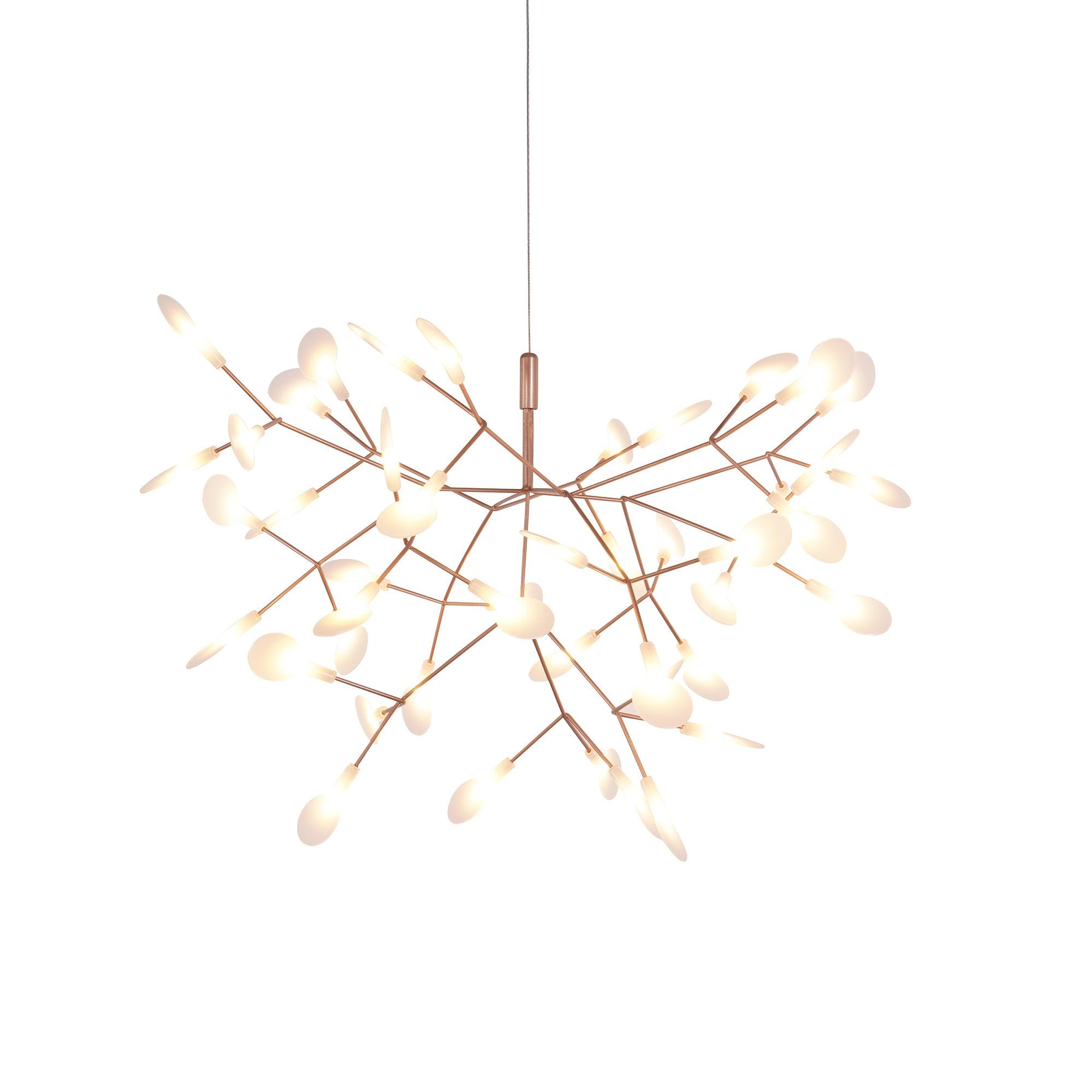Auroreon Chandelier Rose Gold Firefly LED Branch