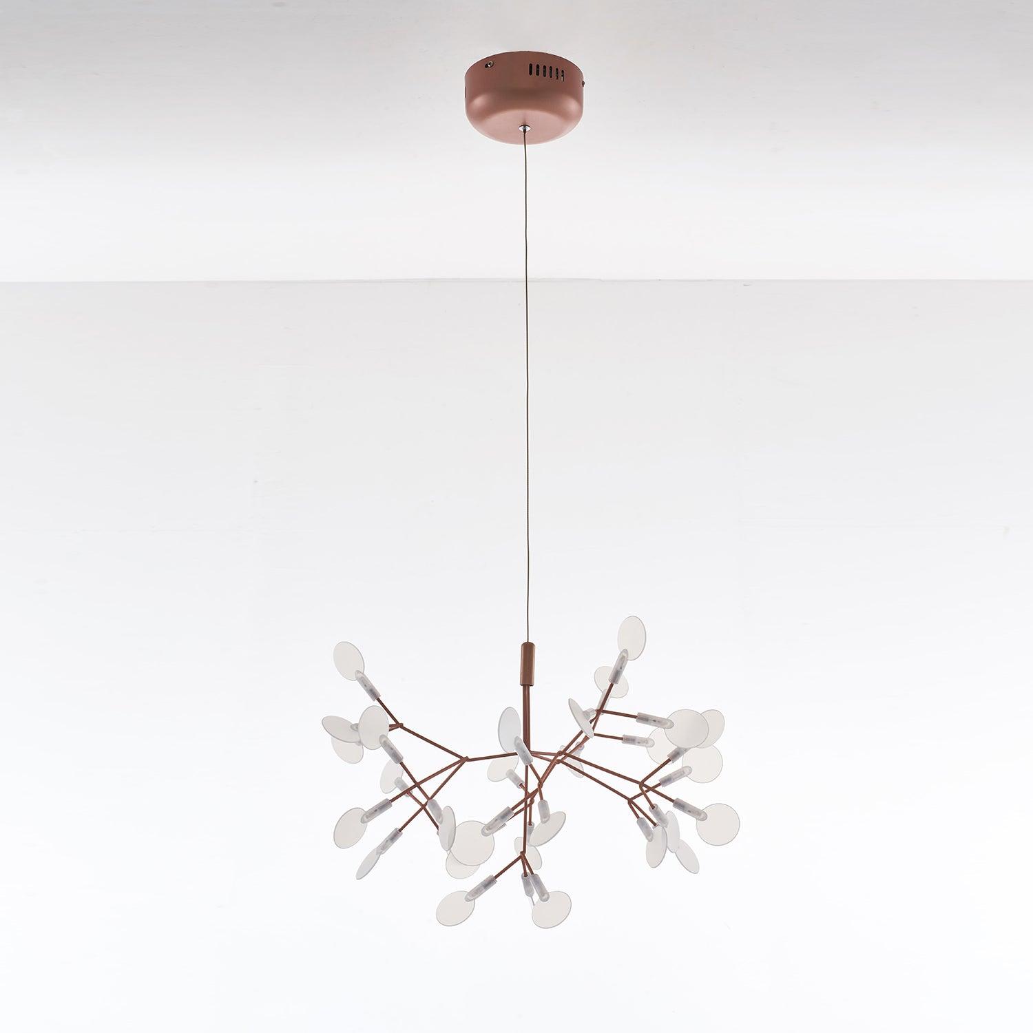Auroreon Chandelier Rose Gold Firefly LED Branch