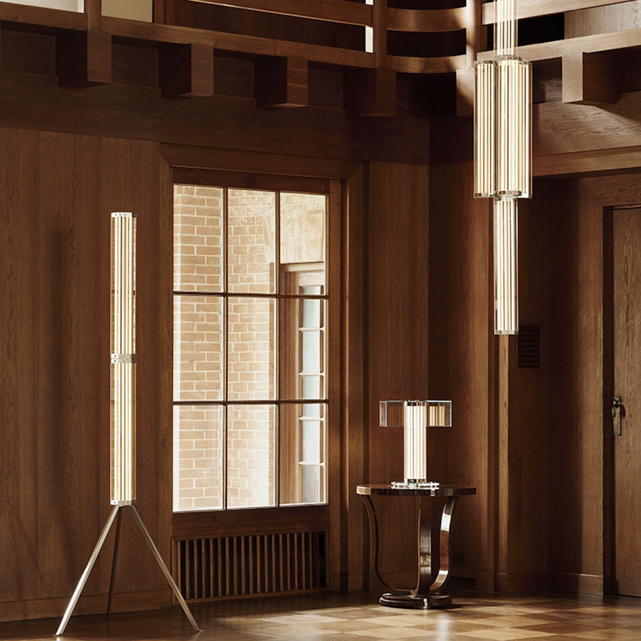 Hexagonal Glass Pendant Lamp