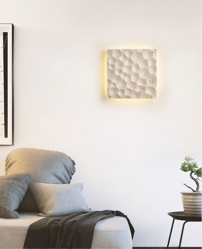 Seleaya Hexa Hive Stone Sconce