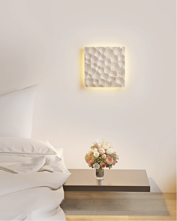 Seleaya Hexa Hive Stone Sconce