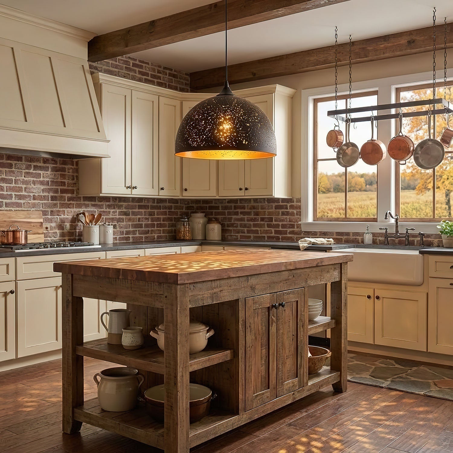 Calania Hollow Industrial Pendant Lamp