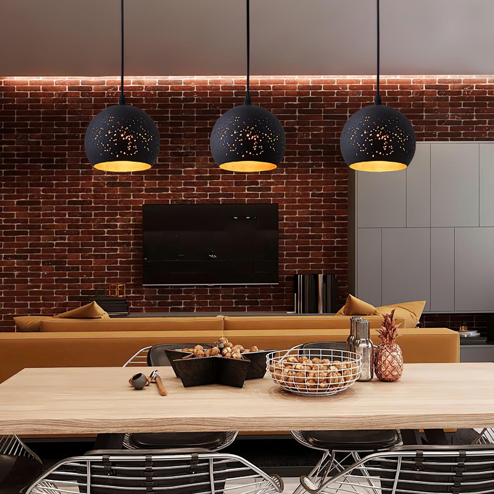 Calania Hollow Industrial Pendant Lamp