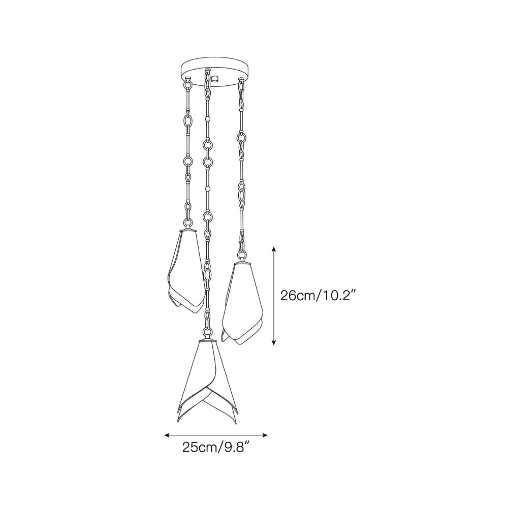 Ciririna Horse Hoof Piel Pendant Lamp