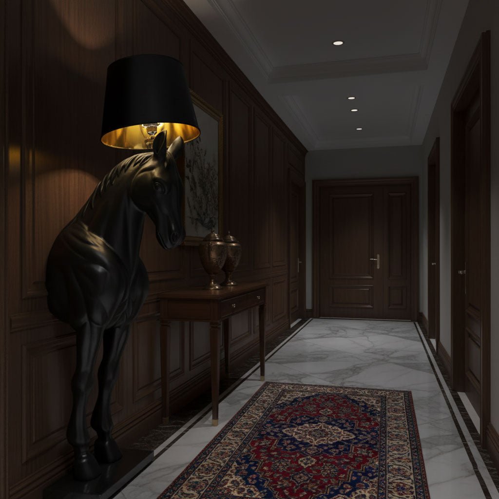 Brammell Horse Statue Floor Lamp
