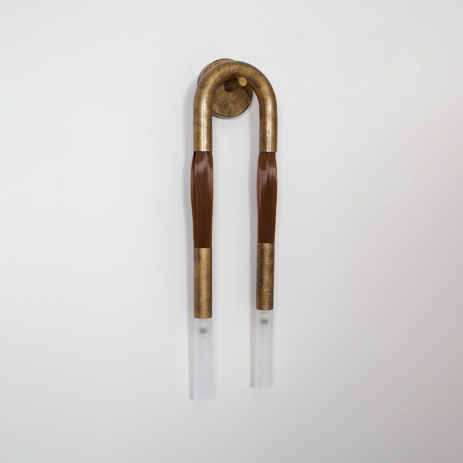 Aurelielle Wall Lamp Horsehair Brass
