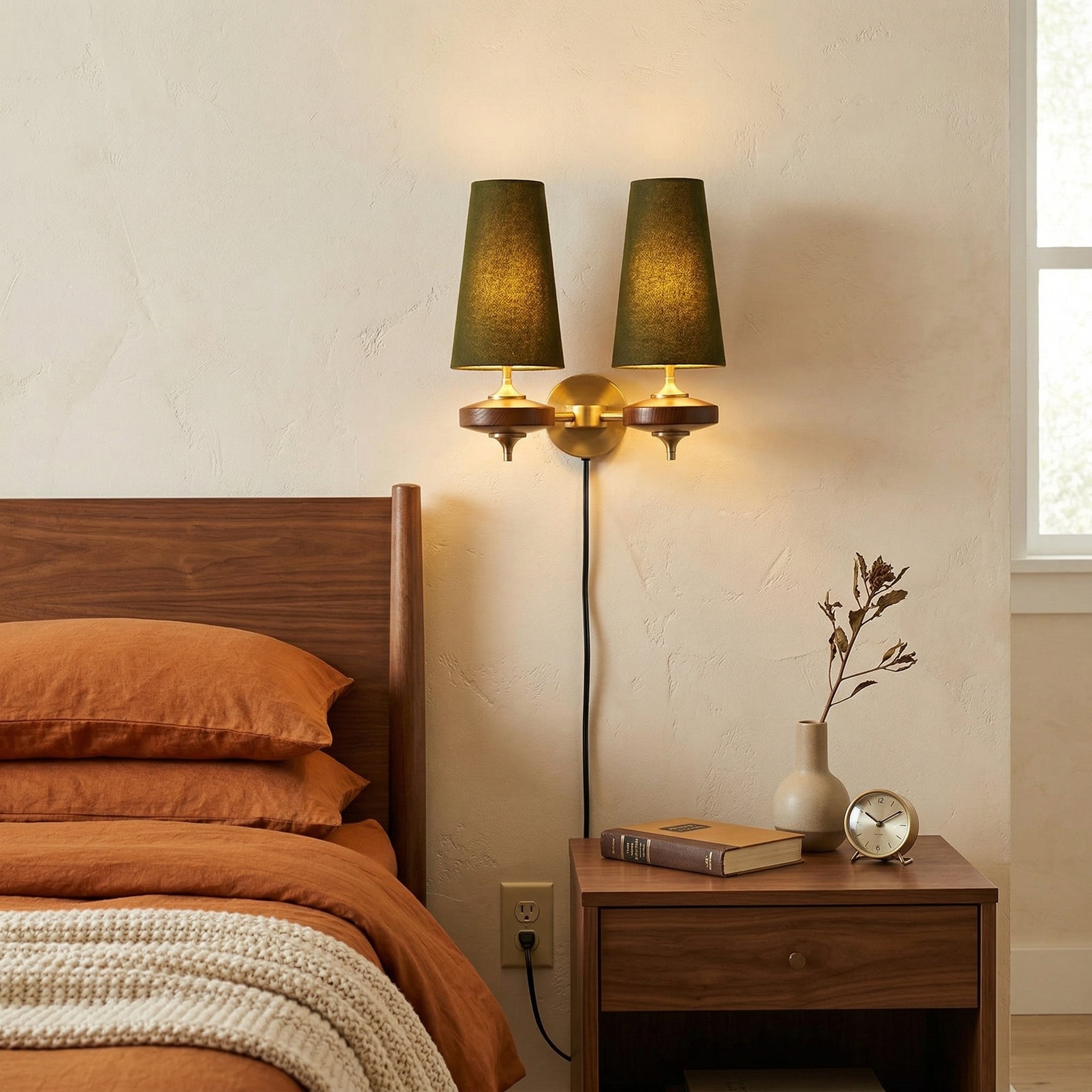 Norfield Hour Rho Plug In Indoor Wall Light
