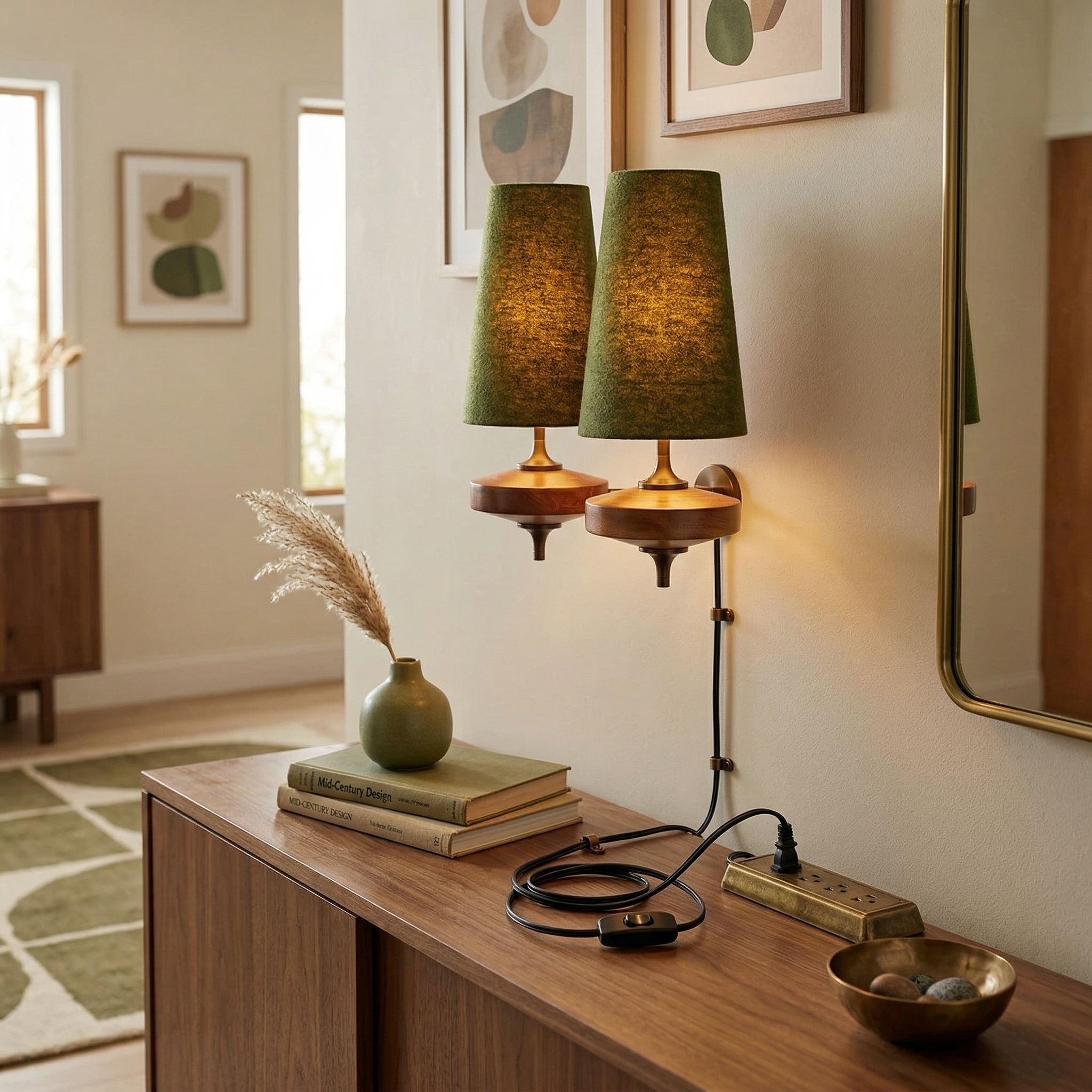 Norfield Hour Rho Plug In Indoor Wall Light