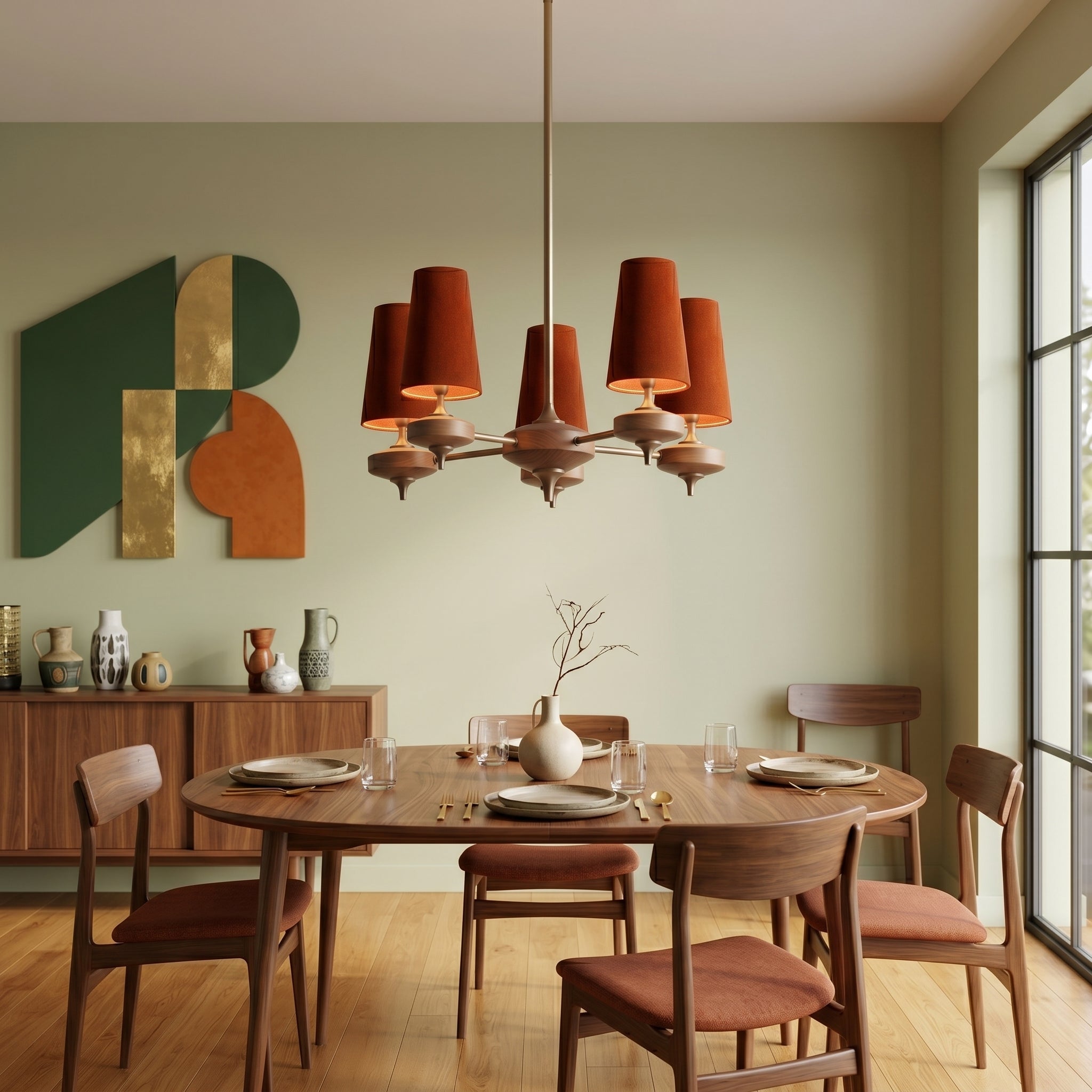 Pinewick Hour Rho Chandelier